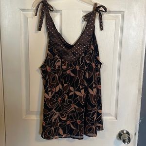 Mix It women’s ribbon tie shoulder tank